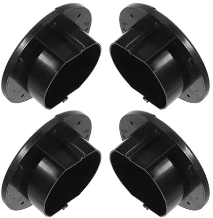 TOPBATHY Pasacables Ignífugo Cepillo para Suelos Técnicos Negro Caja de Paso para Cables de Servidor 145 MM 4 Unidades Protección Antipolvo y Antiestática para Gestión de Cables Centros