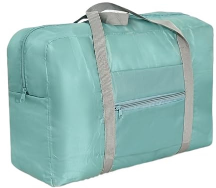Damen Sporttasche Faltbare Reisetasche mit großem Fassungsvermögen, erweiterbare Fitnesstasche(Green)