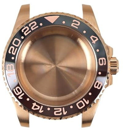1 st 40 mm klockfodral Safirkristall for Miyota 8215 Movement 120 Klicks ram(NO.20 Two tone bezel)