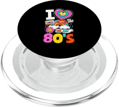 Boombox Retro Vintage de Regreso a los 80 Me encantan los 80 PopSockets PopGrip para MagSafe