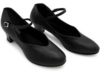 Capezio Women’s Junior Footlight Character Dance Shoes, Professional Dance Shoes For Women Suitable For Many Dance Styles, Comfortable & Supportive Dance Heels
