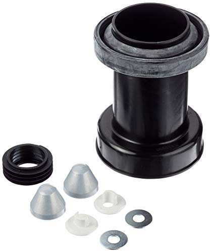 Geberit Anschluss-Set für Wand-WC, 152426461, mit Deckkappen, Manschette, 185 mm, Kunststoff, Chrom, 65139 4