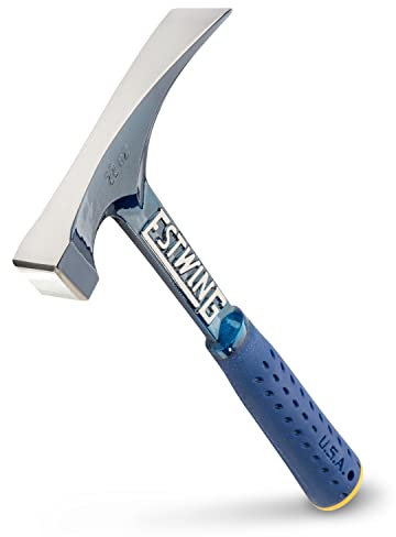 Estwing E6-22BLC 22oz Smooth Face Big Blue Rock Pick Hammer with Shock Reduction Grip