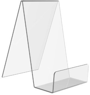 Displaypro 10x Medium Clear Acrylic Book Stand, Ideal for Holding Books, Phones, Plates and More! - Free Shipping!