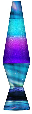 Lamp 2160 LVA2160 Colormax Northern Lights, 14.5-inches, Glitter with Clear Liquid and Decal Base