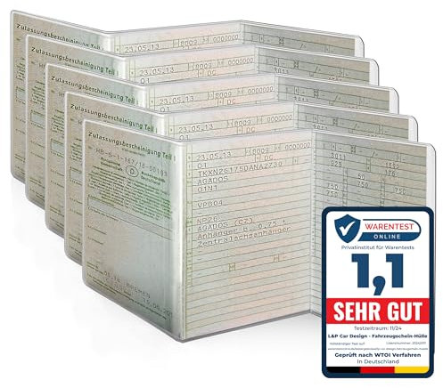 L&P A250 fundas protectoras para documentación de vehículos 3 piezas funda protectora de PVC moto transparente