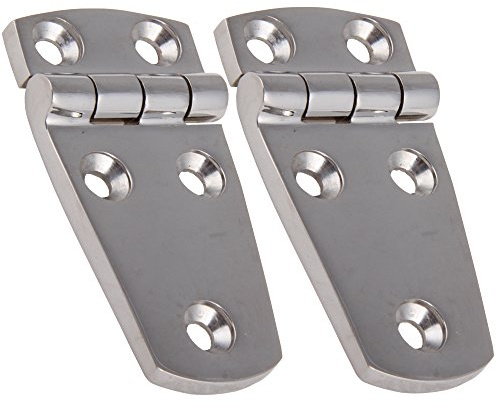 2 Edelstahl Scharniere PRISMA 38 x 76 mm Edelstahlscharnier Edelstahl A4 Türscharnier Beschlag Türscharnier