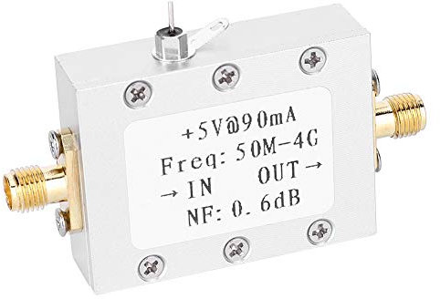 Hilitand - Amplificatore a Basso Rumore, 1 Pezzo Amplificatore a Bassa rumorosità LNA 50M-4GHz NF = 0,6 Db RF FM HF VHF/UHF Radio amatoriale -110 dBm