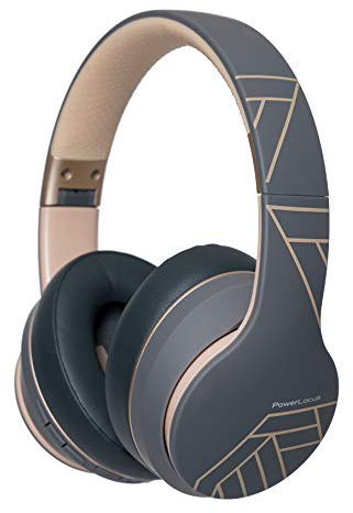 PowerLocus P6 Bluetooth Headphones Over Ear, Wireless Headphones, Super Bass Hi-Fi Stereo Sound, 40Hrs Battery Life,Soft Earmuffs, Headphones with Mic, Voice Assistant for iPhone,Android,Laptops,PC,TV