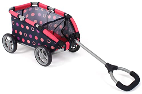 Bayer Chic 2000 - Carro de tracción Skipper, pequeño Carro para Peluches, muñecas y Juguetes, Corallo, 660-20