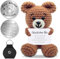 QUANMAITONG Glücksbringer Bär Pocket Hug Geschenk Für Frauen, Lustige Mutmacher Kinder Geschenk Glücksbringer Prüfung，Gute Besserung Geschenke Beste Freundin (C)
