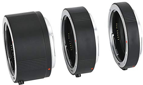 Qukaim Autofokussier-Makro-Verlängerungsobjektiv-Set, 13 + 20 + 36 mm für Canon EOS EF EF-S Objektiv, Makroadapterobjektiv, Nahaufnahmeobjektivring