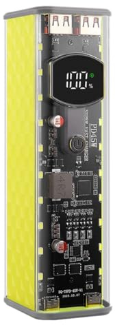 DIY Power Bank - Caja de batería con 8 ranuras 18650 PD de 45 W, carga rápida, sin soldadura, para ordenador portátil, color amarillo