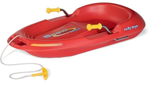 Rolly Toys rollySnow Max (Alter ab 3 Jahre, Farbe Rot, ergonomischer Sitz, mit zwei Bremsen, belastbar bis 100 kg) 200115