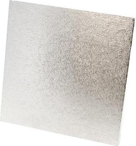 Base para Tarta (Cuadrada, 25,4 cm), Color Plateado