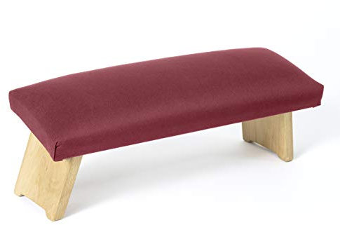 Lotuscrafts Meditationsbank Klappbar Dharma mit Gepolsterter Sitzfläche - Made in Europe - Yoga Hocker aus Holz - Kniesitz Meditationsbank für eine Tiefe Meditation