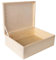 Creative DECO Grande Caja Madera Decorativa | 40 x 30 x 14 cm (+/-1cm) | con Tapa | Cofre para Decorar Regalo Decoupage | Juguetes, Documentos, Objetos, Herramientas | EN BRUTO SIN LIJAR