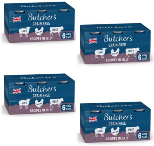 Butcher's Recipes in Jelly Dog Food Tins 24x400g