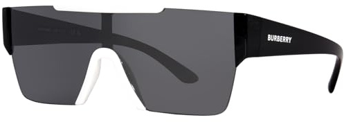 Burberry Herren 40496G Rechteckige Sonnenbrille, Schwarz, 38-138-140mm, Schwarz, 38