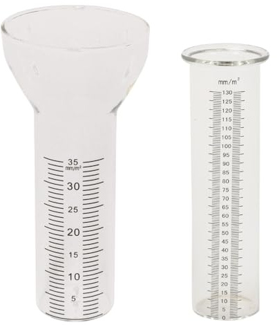 NETPROSHOP Niederschlagsmesser Ersatzgläser für Regenmesser, Auswahl:15 cm