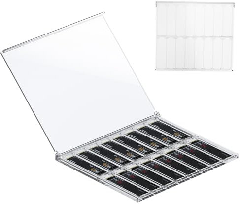 CaSZLUTION NVMe Case M.2 2280 - Organizer interno per disco rigido a stato solido, in acrilico, per scrivania, contiene fino a 16 SSD NVMe M.2 2280 - Solo custodia (trasparente)