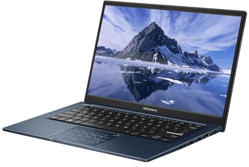 ASUS Vivobook - Computer portatile leggero FHD da 14, Intel Core i3-1215U (Beat i5-1135G7), 24 GB RAM 1 TB SSD, tastiera Chiclet, WiFi 6E, Type-C, fotocamera, HDMI, Windows 11, blu silenzioso +