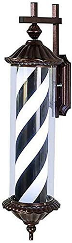 Poste De Barbero Luz Led - Rayas Rojas, Blancas Y Azules, Estilo Retro Para Exteriores Iluminación Giratoria Peluquería Señal De Peluquería Señal De Peluquería, Impermeable Ahorro De Energía Monta