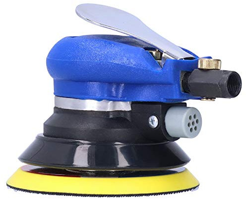 Amoladora de Aire, Mini Amoladora Angular, Lijadora de Aire, Amoladora Circular Neumática Ajustable, Lijadora de Palma, Lijadora Orbital Aleatoria para Madera y Metal