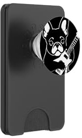 Bulldog francese con chitarra elettrica musicista chitarrista PopSockets PopWallet per MagSafe