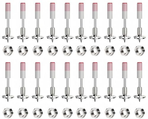 100 Stück Nägel für Betonwände, Enthält 100 M8 Muttern, Durchmesser 7,3 mm, Nagelpistole Stahlnägel für Stahl & Beton, Bolzenschussgerät Betonnägel, Nail Gun Nägel, Dachpappennägel