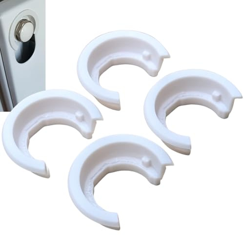 ULEIVA Conector de sujeción de repuesto para radiador (4 unidades), color blanco compatible con Brötje 562454