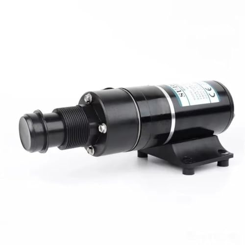 FACAIIO Macerador eléctrico de 12 V y 24 V, bomba de trituradora de aguas residuales para vehículos recreativos y botes para agua, caudal de 45 lmin con protector térmico