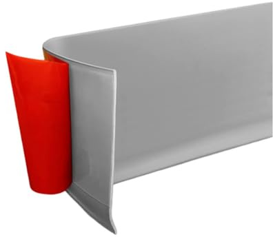 Lecreatekit Plinthe en PVC de 4 m, hauteur de 10 cm, plinthe en plastique souple flexible pour murs – Installation facile à décoller et à coller, design en L intégré pour un aspect dimensionnel