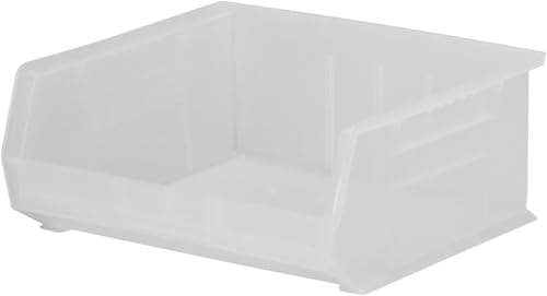 Akro-Mils 30270 AkroBins Plastic Storage Bins, Space-Saving Stackable Bins for Garage, Pantry, Craft Organization, 18 x 16 x 11, Clear, 3-Pack