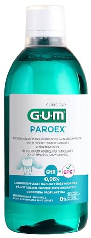 GUM Paroex 0,06% CHX Mundspülung, 500 ml lösning