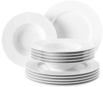 Seltmann Weiden 001.715182 Tafelservice 12-teilig, Weiß