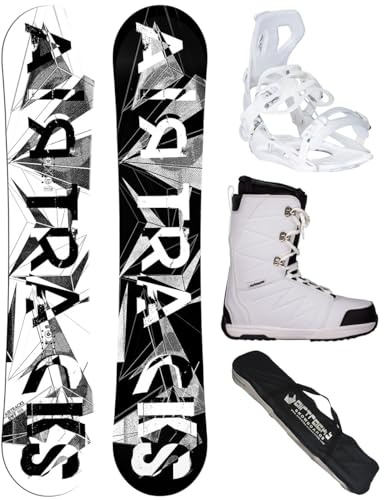 Airtracks Damen Snowboard-Set BWF Lady Camber + Bindung Master W Fastec + Boots + Sb Bag 140 145 150 155 cm
