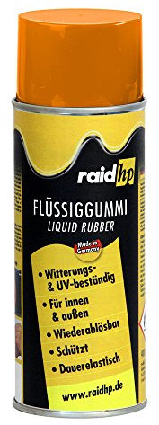raid hp 380207 Flüssiggummi 400ml ORANGE-MATT Sprühfolie Felgenfolie. Dauerelastische Gummierung für innen und außen für Auto Boot Motorrad Quad Fahrrad Freizeit Hobby