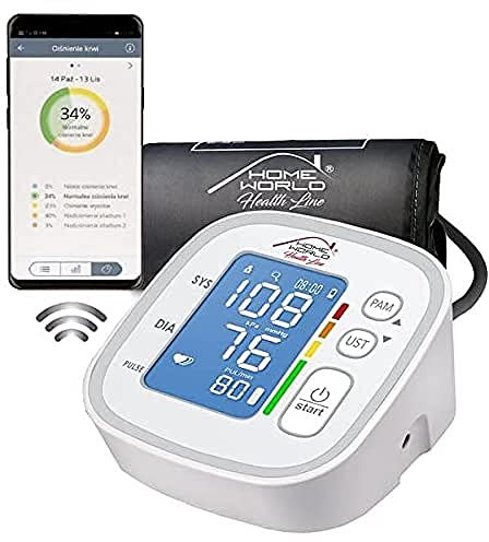 HOME-WORLD TECH-MED Elektronikdruckmessgerät mit Bluetooth-Funktion HW-HL001