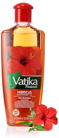 Vatika Naturals Hibiscus Multivitamin Haaröl - 200ml - Teebaum & Rosmarin für schuppenfrei - Pflegende Formel für gesundes, schönes Haar
