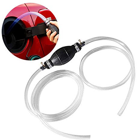 Coriver Handpumpe Wasser, 2m Benzinpumpe Benzin Wasserpumpe Manuell, Auto Kraftstoffpumpe für Diesel Gas Bootszubehör Absaugpumpe Öl Aquarium