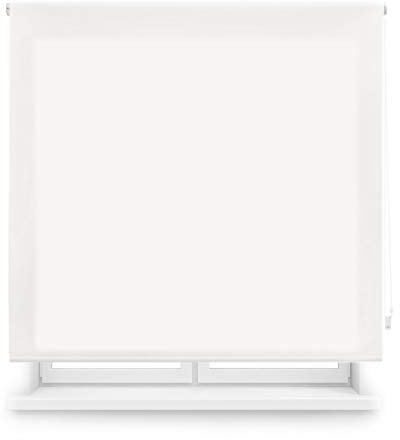 Blindecor Ara | Lichtdurchlässiges Rollo | Ekrü | 90 x 175 cm (BxH) | Stoffgröße 87 x 170 cm | Rollos für fenster