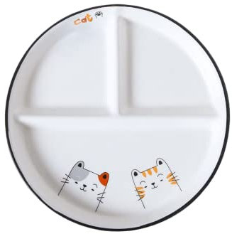 Placas de fondue 4 pieza conjunto Cerámica colorida, ronda 21 cm / 8.2 pulgadas 04