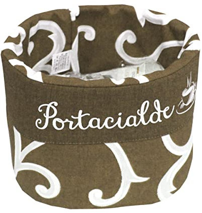 Russo Tessuti Centrotavola Contenitore Cucina Porta Cialde caffè Oggetti Zucchero Ghirigori -Fango