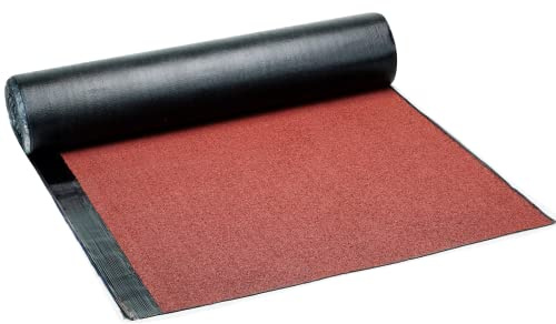 DSTOCK60 - Rouleau 5 Mètres de feutre bitume rouge – Largeur 1 m – Couvre 5 m² - Découpe au mètre - Etanchéité toiture, niche, cabane... (5 mètres)