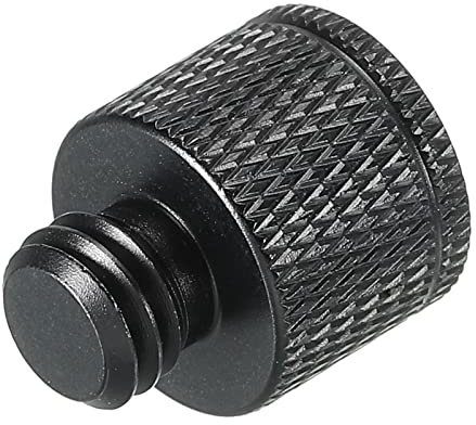 MECCANIXITY Mikrofonständer-Adapter M10 weiblich x 3/8 männlich Kamera Schraubgewinde Adapter für Mikrofon Stativ Ständer schwarz