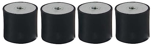 GTPBAO Stehbolzen-Buchse 4 Stück Gummi-Vibrationsisolatorhalterungen, M5 M6 M8 Stoßdämpfer for Benzinmotoren, Dämpfungselement for Schweißmaschinen. Isolator mit Gewinde (Color : M8 40x40mm)
