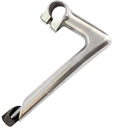 Ronyme Mountain Road Fahrrad Quill Vorbau Vorbau Riser Komponente Leichtes Fahrradzubehör Schwanenhals Fahrradvorbau für Retro-Bikes, Silber