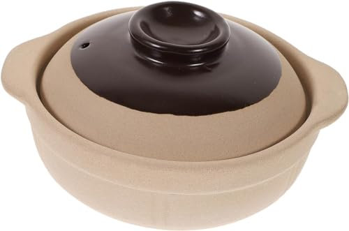 Pentola in terracotta con coperchio, pentola a vapore, casseruola da cucina, pentole in argilla, pentola in argilla in ceramica, per ristoranti e verdure, arrosto secco