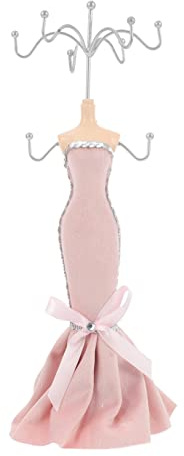 TINEASUR Espositore Gioielli in Ferro Stile Europeo Da Organizer Collane e Orecchini Con Design Manichino Elegante Per Casa e Camera Da Letto